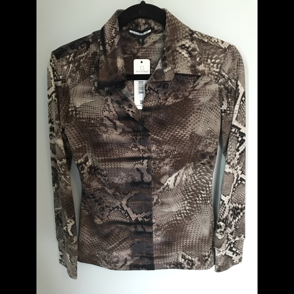 Anatomie Elsa Long Sleeve Top Small, New With Tags